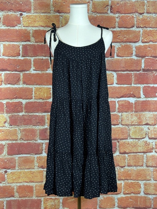 CeCe Dresses & Skirts - CeCe Black and White Polka Dot Dress Flowy Size Small